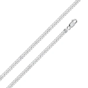 4.1mm 925 Sterling Silver Miami Cuban Link Chain Necklace