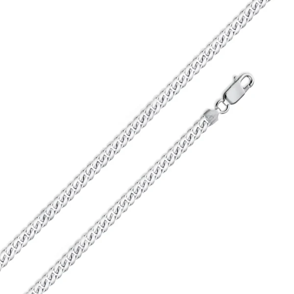 4.9mm 925 Sterling Silver Basic Miami Cuban Link Chain Necklace or Bracelet - Image 2