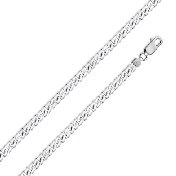 5.5mm 925 Sterling Silver Cuban Link Chain Necklace or Bracelet
