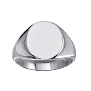 High Polished 925 Sterling Silver Oval Ring