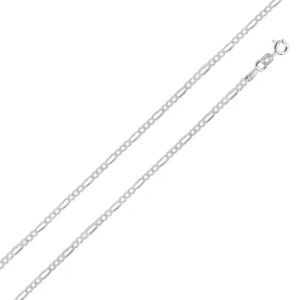 1.7mm Figaro Chain Necklace or Bracelet