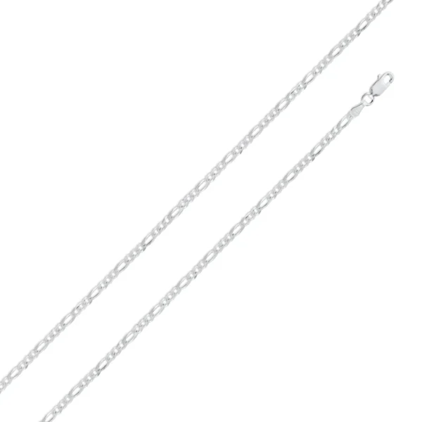 2.9mm Figaro Chain Necklace or Bracelet