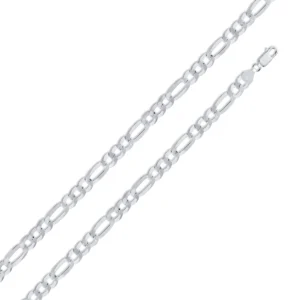 7.8mm Figaro Chain Necklace or Bracelet