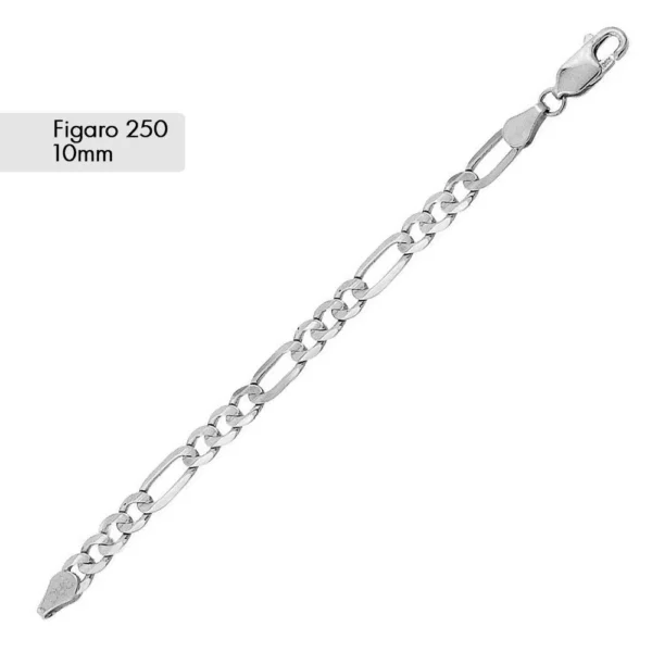 10mm Figaro Chain Necklace or Bracelet - Image 4