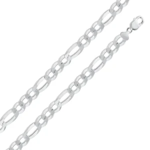 11.9mm Figaro Chain Necklace or Bracelet