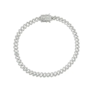 5.5mm CZ Encrusted Monaco Necklace or Bracelet