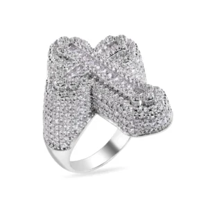 31.5mm CZ Encrusted Cross Ring