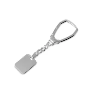 Engravable Rectangle Shape Keychain