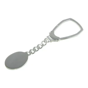 Engravable Oval Keychain