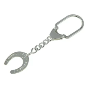 High Polish 925 Sterling Silver Horseshoe Keychain
