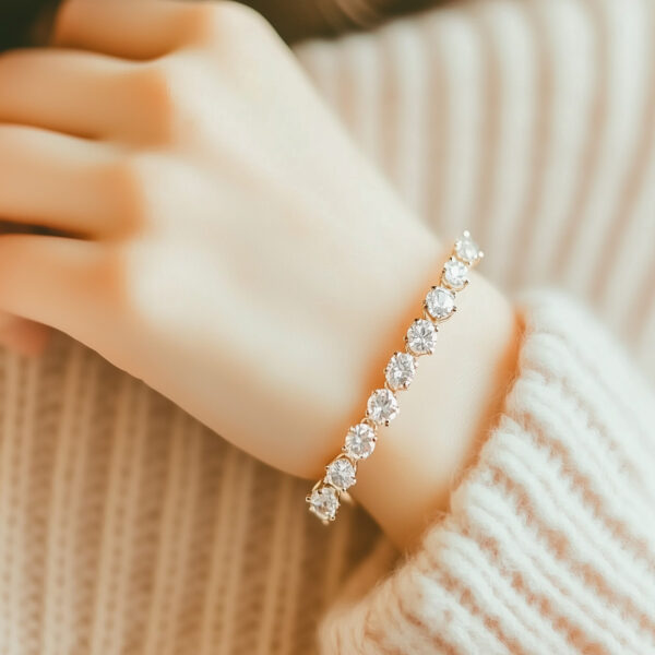 Lab Grown Diamond Tennis Bracelet - Image 3